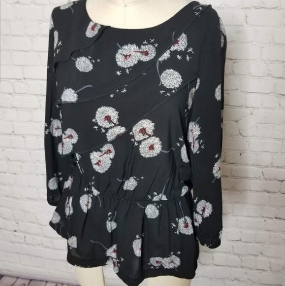 Anthropologie Deletta wished Blooms Blouse size S - Picture 6 of 8